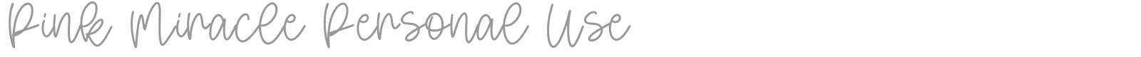 Pink Miracle font preview